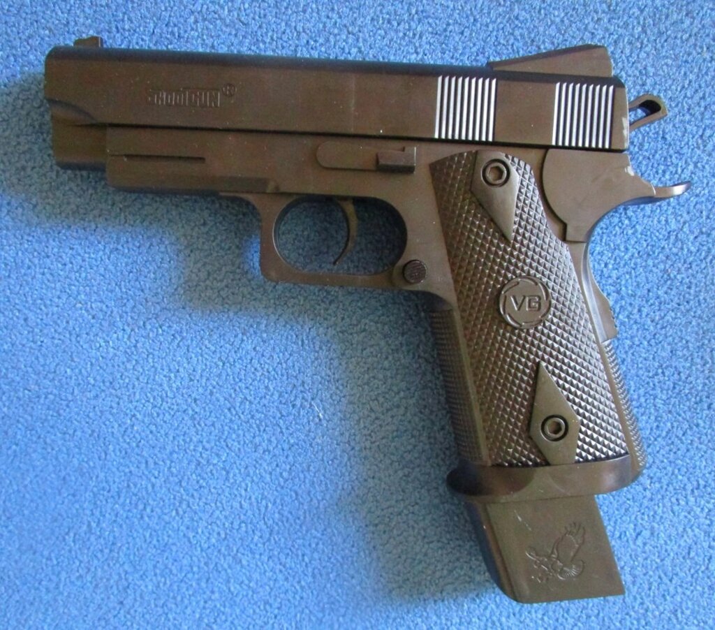 Детский  пневматический пистолет на пульках от компании Интернет магазин детских игрушек Ny-pogodi. by - фото 1