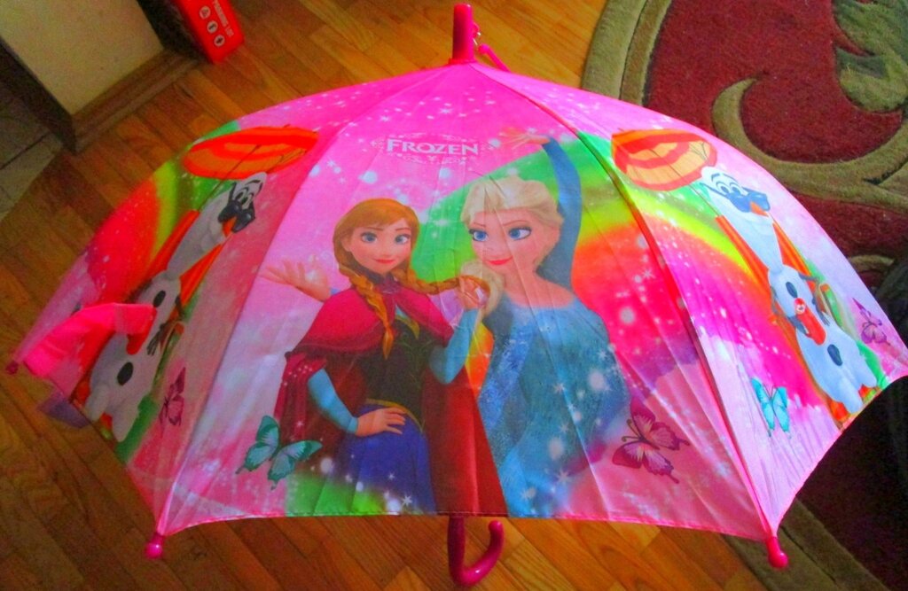 Детский полуавтоматический зонт-трость "холодное сердце" от компании Интернет магазин детских игрушек Ny-pogodi. by - фото 1