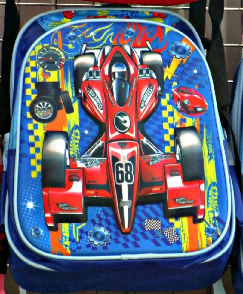 Детский рюкзак " 3D гонка" синий от компании Интернет магазин детских игрушек Ny-pogodi. by - фото 1