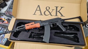 Детский штурмовой автомат Калашникова AK 47 АК74 из металла орбизы на аккумуляторе Премиум качество 2 вида