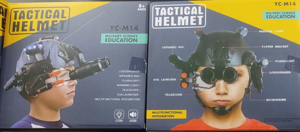 Детский тактический шлем  Детские шпионские гаджеты  Игровой набор для шпионов Шлем спецагента Шпиона YC-M14 от компании Интернет магазин детских игрушек Ny-pogodi. by - фото 1