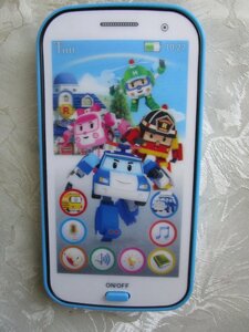 Детский телефон Поли со сказками "Робокары" розовый JD-0883P2