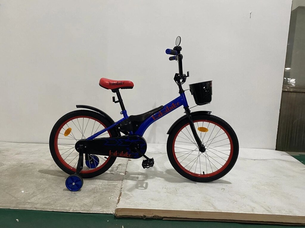 Детский велосипед Bibibike 20" M20-3BR для мальчика корзина, звонок, зеркало от компании Интернет магазин детских игрушек Ny-pogodi. by - фото 1