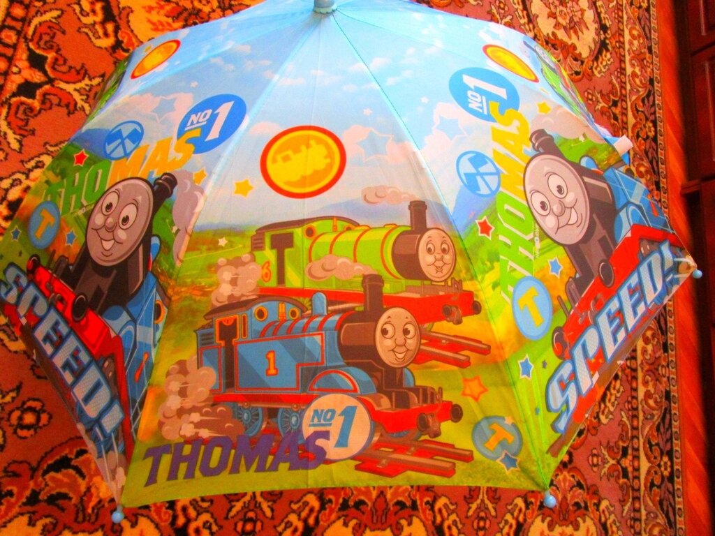 Детский зонт полуавтомат трость "thomas" паровозик томас и его друзья от компании Интернет магазин детских игрушек Ny-pogodi. by - фото 1