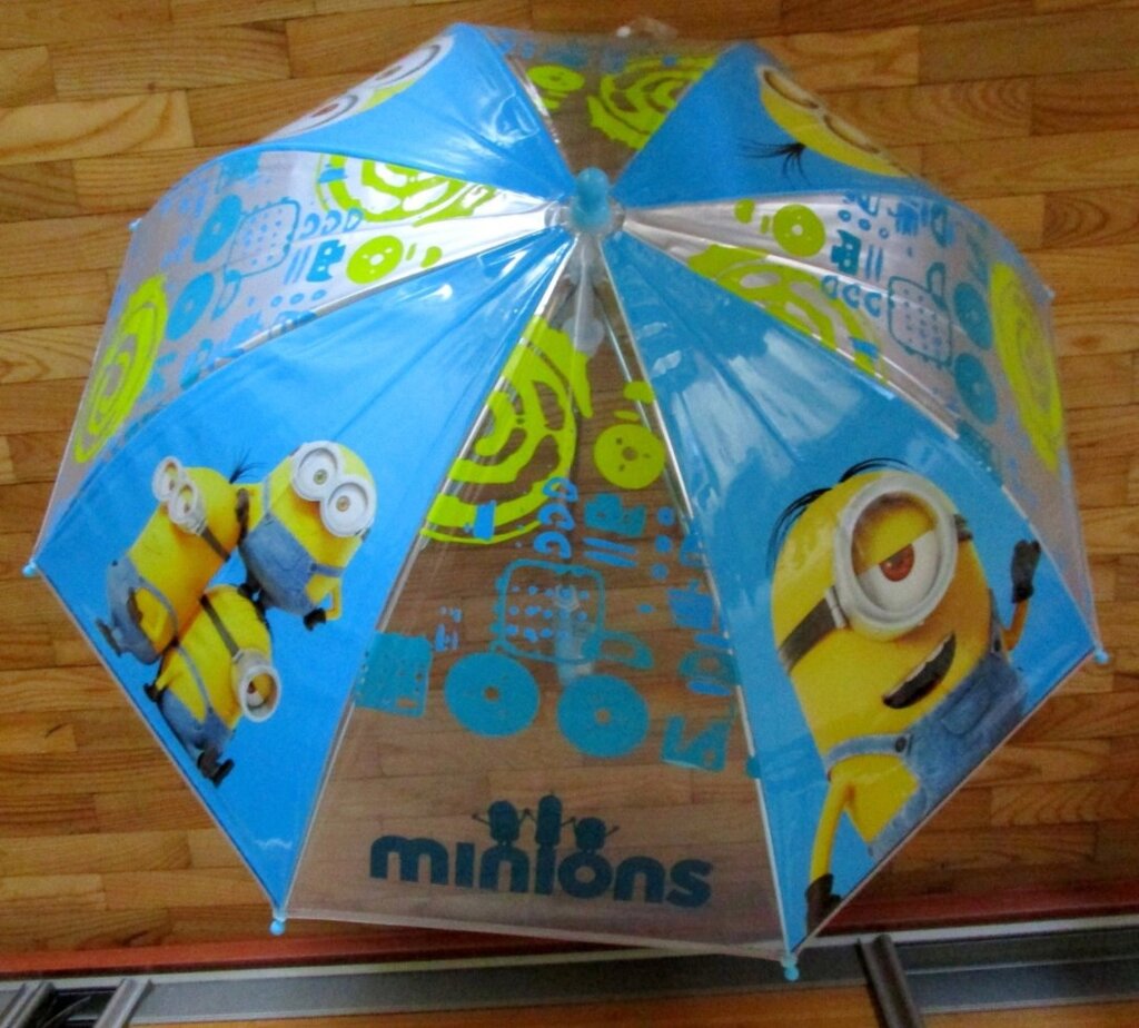 Детский Зонт прозрачный "миньон" от компании Интернет магазин детских игрушек Ny-pogodi. by - фото 1