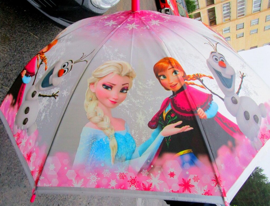 Детский зонт трость холодное сердце  полуавтомат анна и эльза от компании Интернет магазин детских игрушек Ny-pogodi. by - фото 1