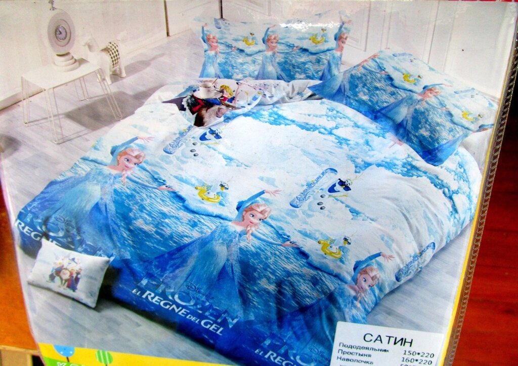 Детское постельное 5D полуторка эльза"холодное сердце" от компании Интернет магазин детских игрушек Ny-pogodi. by - фото 1
