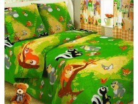 Детское постельное белье "сказочный лес" полуторка от компании Интернет магазин детских игрушек Ny-pogodi. by - фото 1