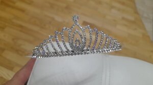 Диадема - Корона карнавальная из металла украшение на голову 3
