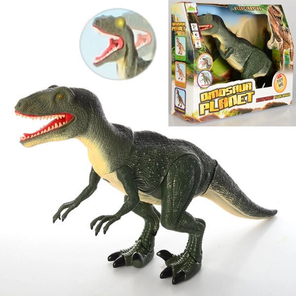 Динозавр Limo Toy Velociraptor Зеленый Интерактивная игрушка RS6128 от компании Интернет магазин детских игрушек Ny-pogodi. by - фото 1