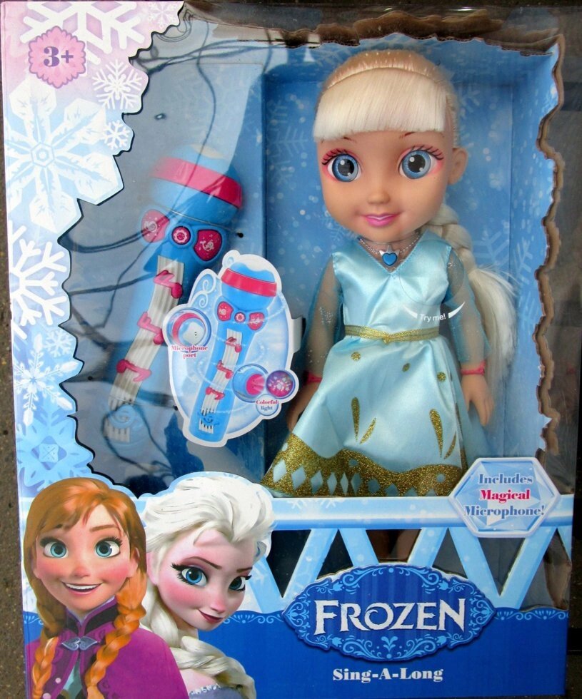 Disney Princess  Кукла Эльза Холодное Сердце Принцессы Дисней, поющая с микрофоном от компании Интернет магазин детских игрушек Ny-pogodi. by - фото 1