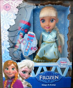 Disney Princess Кукла Эльза Холодное Сердце Принцессы Дисней, поющая с микрофоном