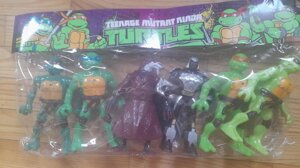 Фигурки черепашки ниндзя нинзя сенсей и шредер ninja turtles с оружием W13A свет