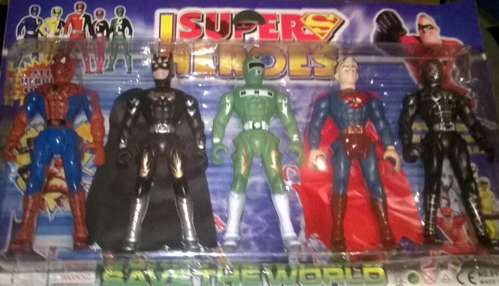 Герои, набор супергероев, на листе от компании Интернет магазин детских игрушек Ny-pogodi. by - фото 1