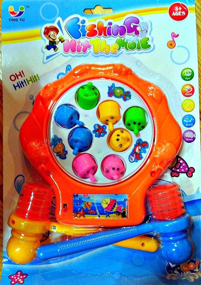 Игра смоймай крота с двумя молоточками арт. 696 ( звуковые эффекты) от компании Интернет магазин детских игрушек Ny-pogodi. by - фото 1