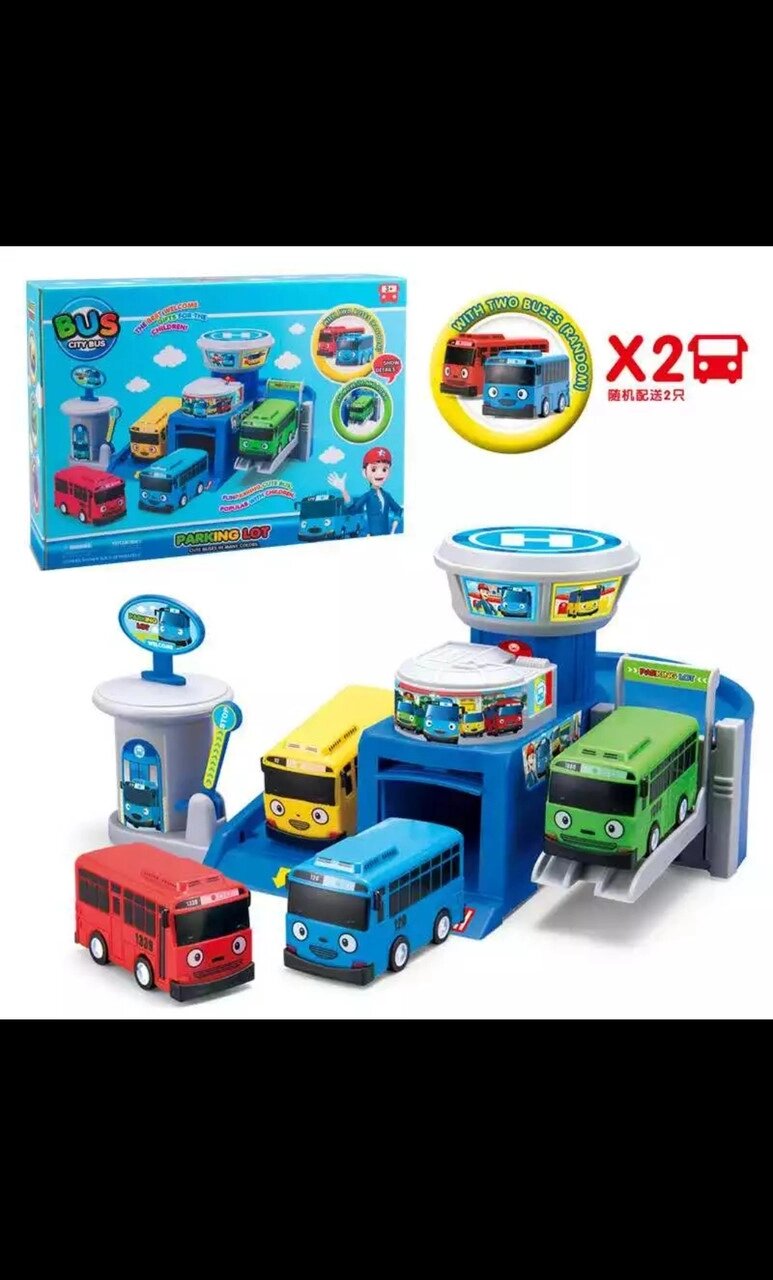 Игровой набор паркинг-гараж "автобусы Tayo тайо"TAY-40 от компании Интернет магазин детских игрушек Ny-pogodi. by - фото 1