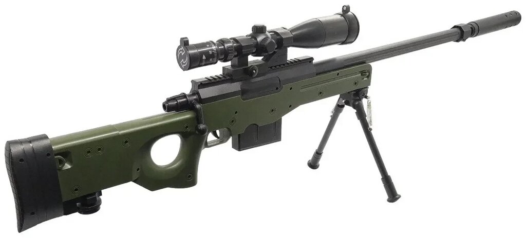 Игрушечная снайперская винтовка М-24GL СВД пневматическая с оптическим прицелом приближает, 109 см в коробке от компании Интернет магазин детских игрушек Ny-pogodi. by - фото 1