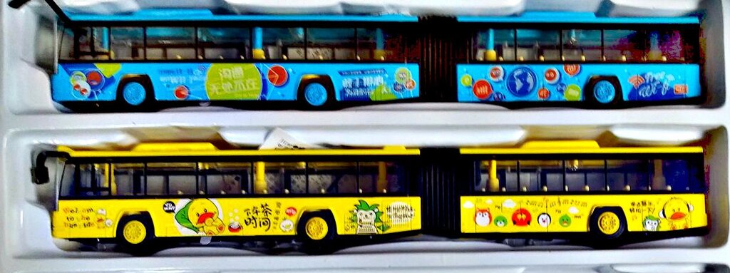 Игрушечный металлический автобус-гармошка инерция, звук. от компании Интернет магазин детских игрушек Ny-pogodi. by - фото 1