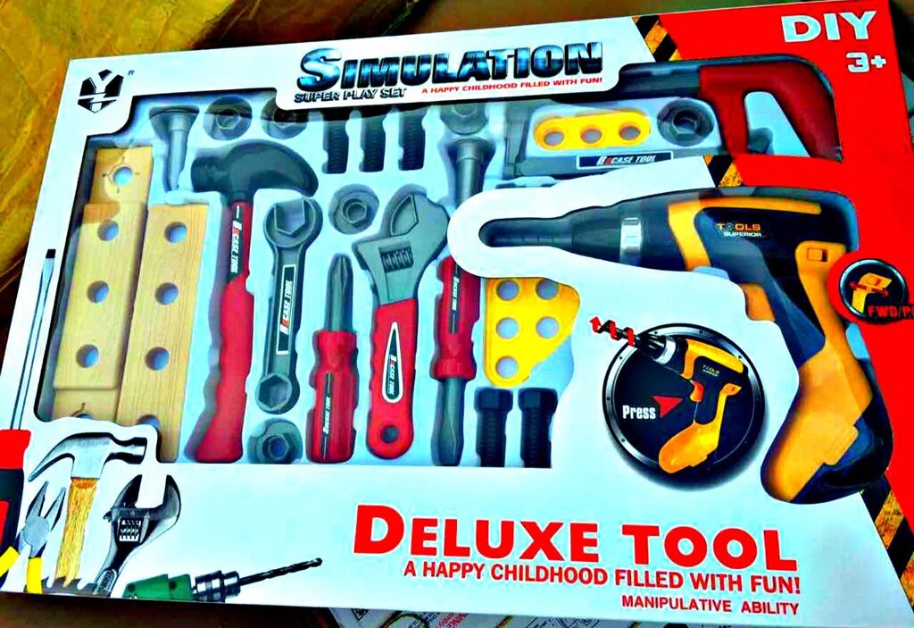 Игрушечный набор инструментов Deluxe tool делюкс от компании Интернет магазин детских игрушек Ny-pogodi. by - фото 1