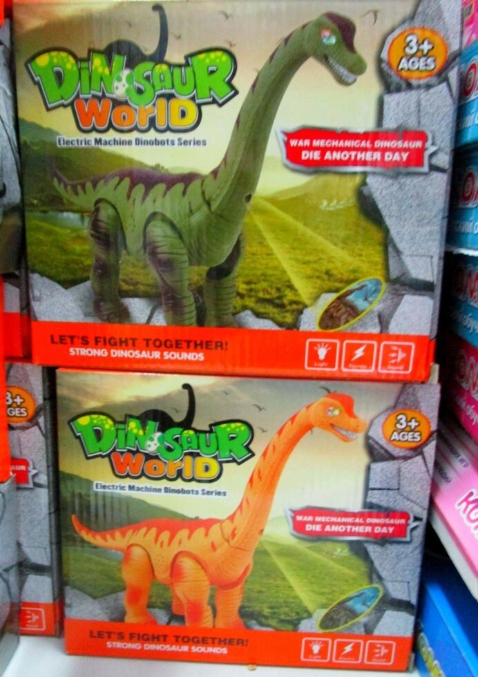 Игрушка-динозавр 2вида 40см (све. муз.) от компании Интернет магазин детских игрушек Ny-pogodi. by - фото 1