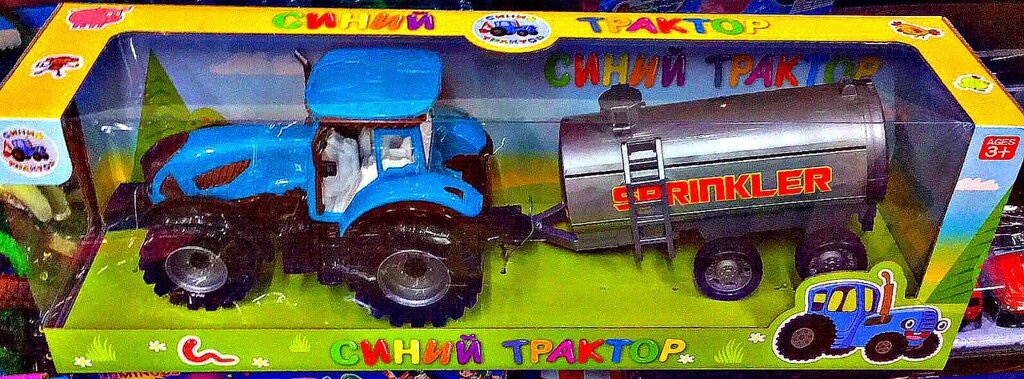 Игрушка трактор "синий трактор" с прицепом (большой) от компании Интернет магазин детских игрушек Ny-pogodi. by - фото 1