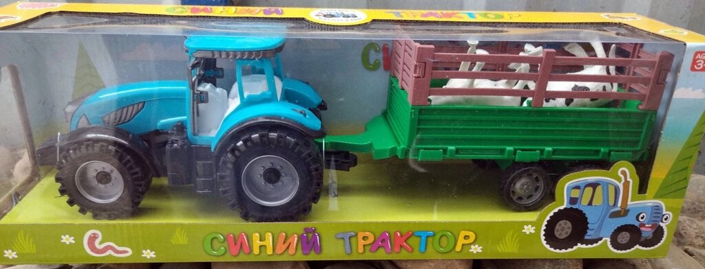 Игрушка трактор "синий трактор" с прицепом от компании Интернет магазин детских игрушек Ny-pogodi. by - фото 1