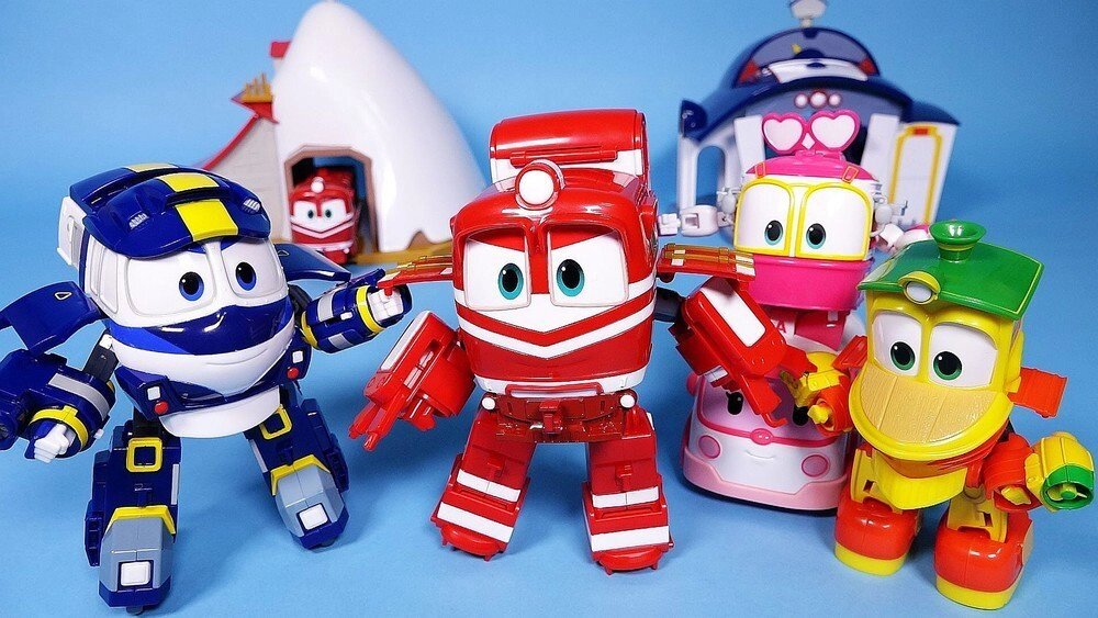 Игрушки Роботы поезда из мультфильма Паровозик облачко от компании Интернет магазин детских игрушек Ny-pogodi. by - фото 1