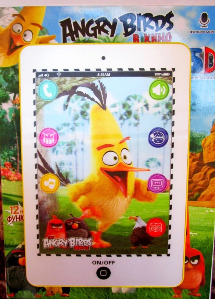 Интерактивный планшет Angry Birds энгри бердс от компании Интернет магазин детских игрушек Ny-pogodi. by - фото 1