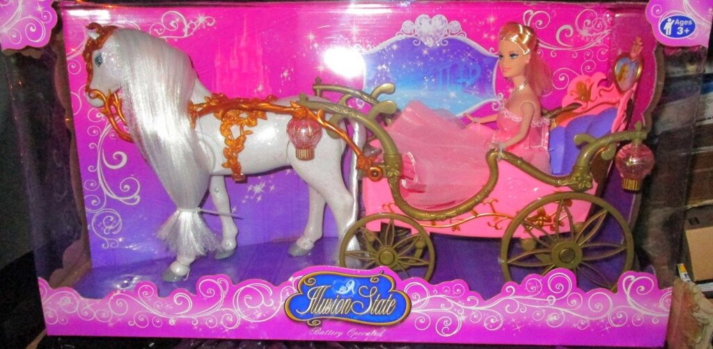 Карета с лошадью и кукла 55 см на батарейках от компании Интернет магазин детских игрушек Ny-pogodi. by - фото 1