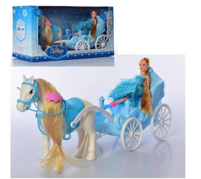 Карета с лошадью и  куклой 686-815 от компании Интернет магазин детских игрушек Ny-pogodi. by - фото 1