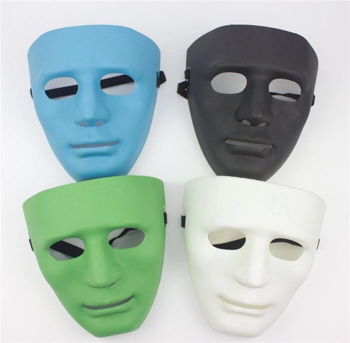 Карнавальная маска "лицо" разные цвета от компании Интернет магазин детских игрушек Ny-pogodi. by - фото 1