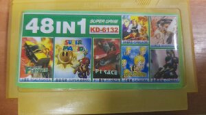 Картридж 48 игр для Игровой приставки 8 бит 8 bit Dendi (Денди, Сюбор) kd-6132