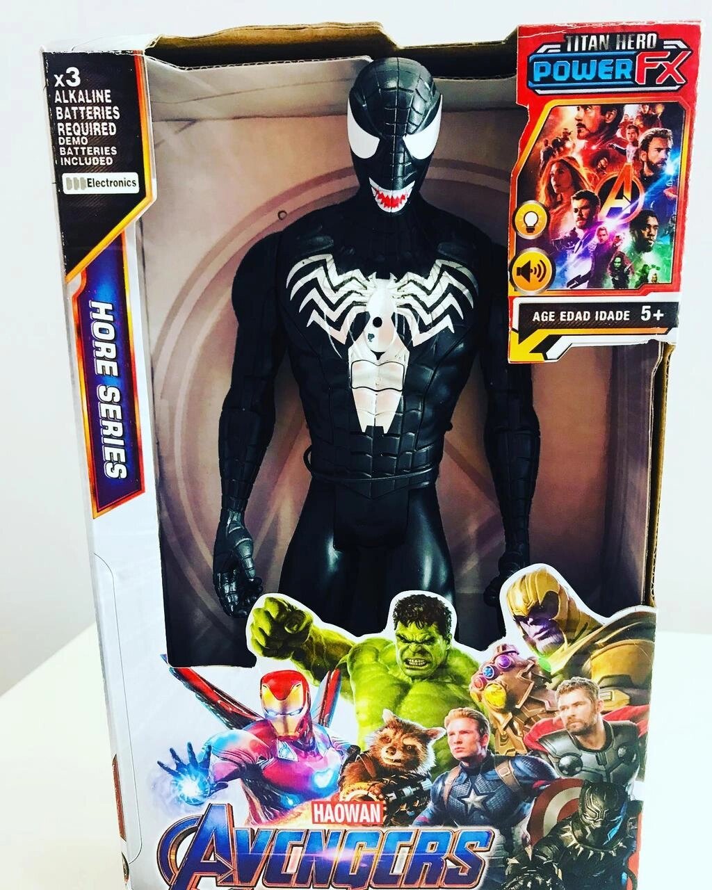 Коллекционная фигурка Мстители : Venom Веном свет , звук 29 см от компании Интернет магазин детских игрушек Ny-pogodi. by - фото 1
