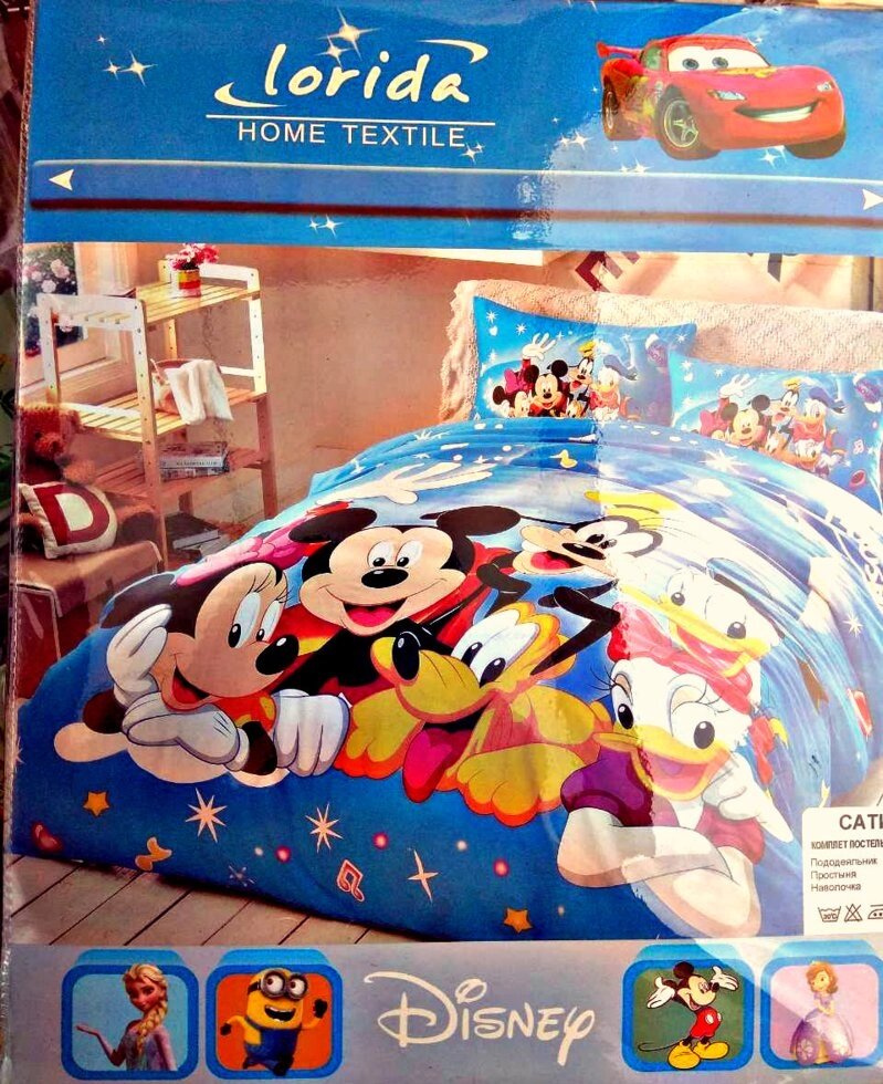 Комплект детского постельного белья "микки маус" от компании Интернет магазин детских игрушек Ny-pogodi. by - фото 1