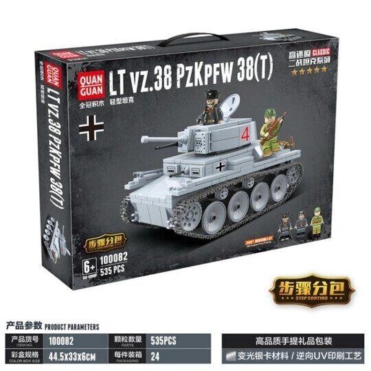 Конструктор 100082 военный "Легкий танк Pz. Kpfw. 38(t) , аналог LEGO (Лего) от компании Интернет магазин детских игрушек Ny-pogodi. by - фото 1