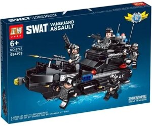Конструктор 6747 полицейский штурмовой катер спезнаца SWAT 694 детали