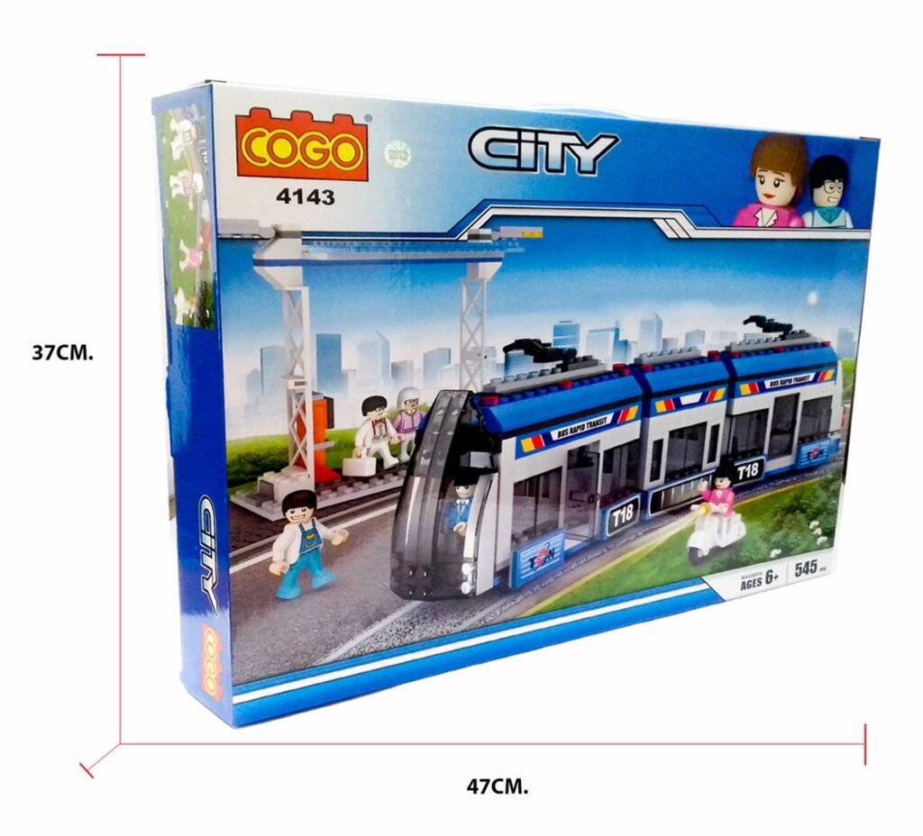 Конструктор аналог лего lego «Городской трамвай», 545 деталей от компании Интернет магазин детских игрушек Ny-pogodi. by - фото 1