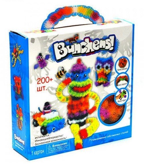 Конструктор Банчемс (bunchems mega pack)  200 деталей (4+) от компании Интернет магазин детских игрушек Ny-pogodi. by - фото 1