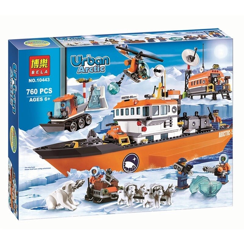 Конструктор Bela 10443 (аналог Lego City 60062) "Арктический ледокол", 760 дет от компании Интернет магазин детских игрушек Ny-pogodi. by - фото 1