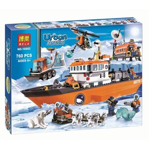 Конструктор Bela 10443 (аналог Lego City 60062) Арктический ледокол", 760 дет