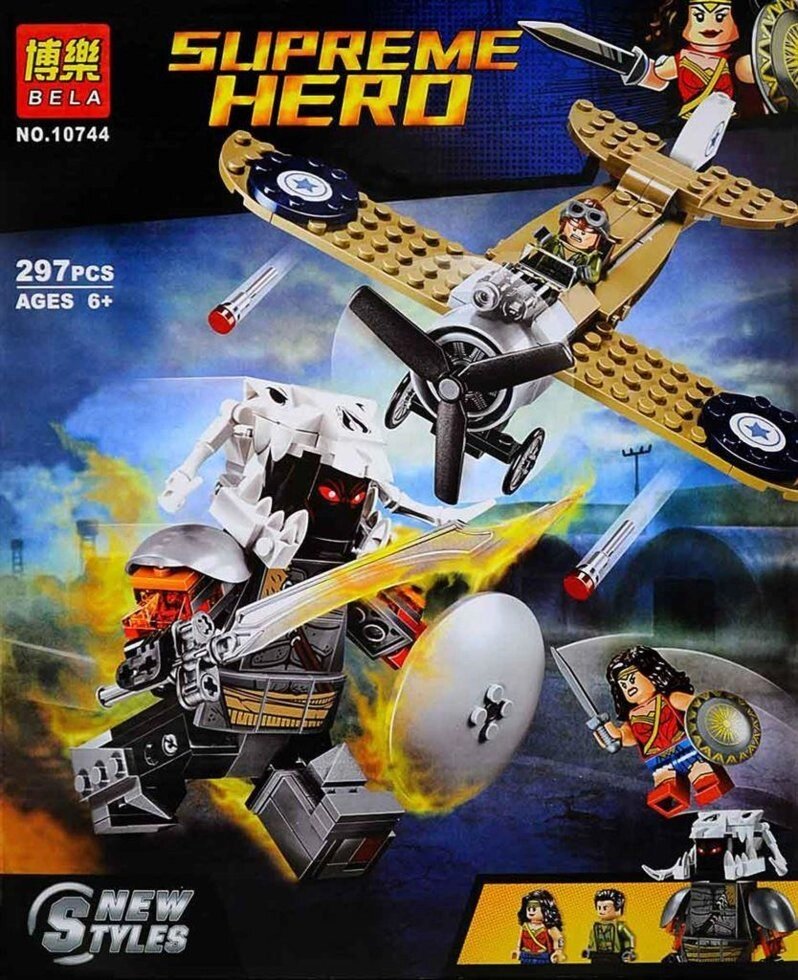 Конструктор Bela 10744 Supreme Hero Битва Чудо-Женщины (аналог Lego Dc Comics Super Heroes 76075) 297 д от компании Интернет магазин детских игрушек Ny-pogodi. by - фото 1