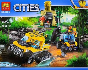 Конструктор Bela Cities 10710 "Миссия: Исследование джунглей"аналог Lego City 60159) 397 деталей