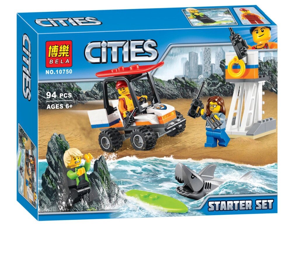 Конструктор Bela Cities 10750 "Береговая охрана" набор для начинающих (аналог Lego City 60163) 94 д от компании Интернет магазин детских игрушек Ny-pogodi. by - фото 1
