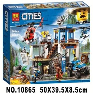 Конструктор Bela Cities 10865 Полицейский участок в горах (аналог Lego City 60174) 705 д