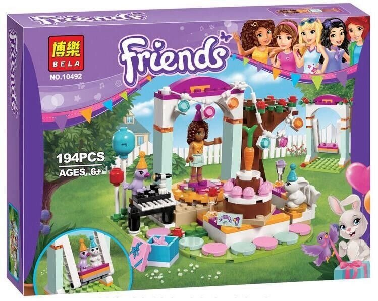 Конструктор Bela Friends 10492 "День рождения" (аналог LEGO Friends 41110), 194 дет от компании Интернет магазин детских игрушек Ny-pogodi. by - фото 1