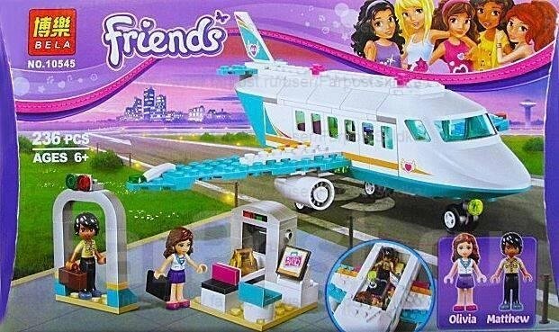 Конструктор Bela Friends "Частный самолет" 10545 (аналог LEGO Friends 41100) 236 дет. от компании Интернет магазин детских игрушек Ny-pogodi. by - фото 1