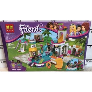 Конструктор Bela Friends "Летний бассейн Хартлейк"арт. 10611 (аналог LEGO 41313)