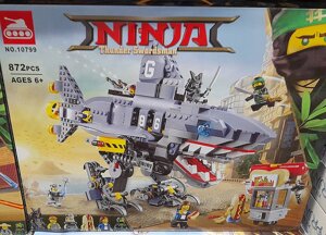 Конструктор BELA Ninja 10799 "Морской дьявол Гармадона" 872 детали, аналог LEGO Ninjago 70656