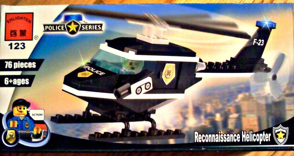 Конструктор Brick брик 123 «Полицейский вертолет» от компании Интернет магазин детских игрушек Ny-pogodi. by - фото 1