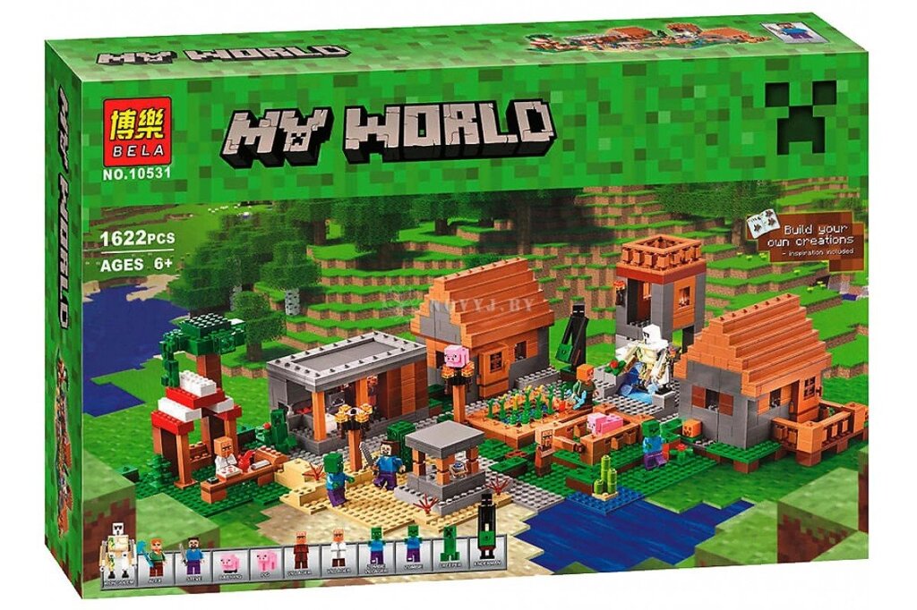 Конструктор Деревня Micro World Майнкрафт 1650 деталей (Minecraft 79351) от компании Интернет магазин детских игрушек Ny-pogodi. by - фото 1